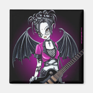 Imán de hadas del arte de la guitarra gótica de