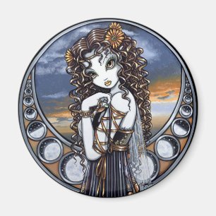 Imán de hadas del arte de la luna gótica de la