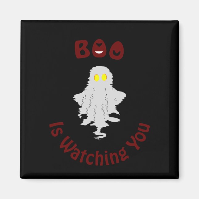 Imán de Halloween | Boo te está vigilando (Frente)