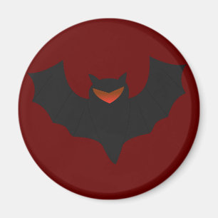 Imán de Halloween de Murciélago Gruñón