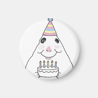 Imán de hámster divertido de cumpleaños