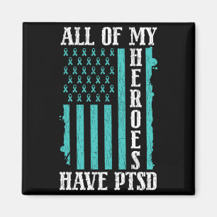 Imán De héroes tienen PTSD Conciencia de salud mental