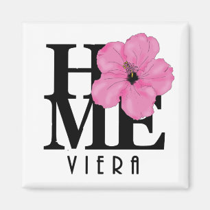 Imán de Hibisco Rosa Viera HOME