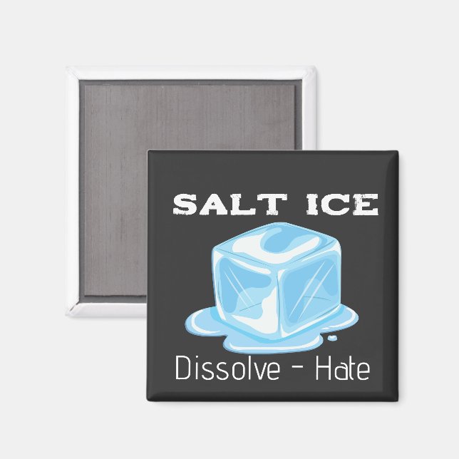 Imán de hielo salado (Anverso/Reverso)