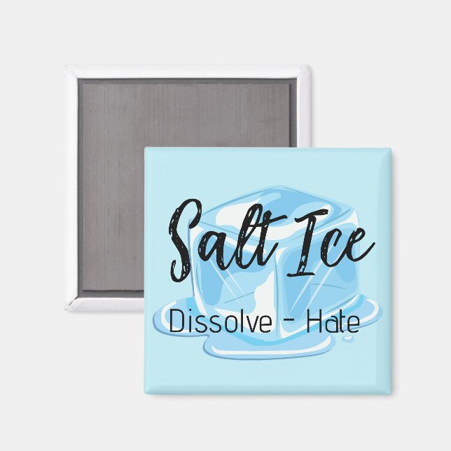 Imán de hielo salado (Anverso/Reverso)