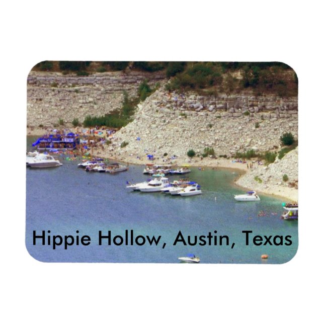 Imán de Hippie Hollow, Austin Texas (Horizontal)