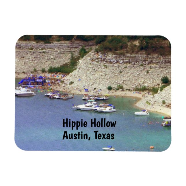 Imán de Hippie Hollow, Austin Texas (Horizontal)