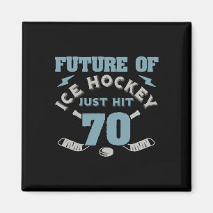 Imán De Hockey Cumpleaños 70 Jugador Futuro Disco Depor