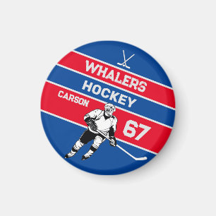 imán de hockey personalizado