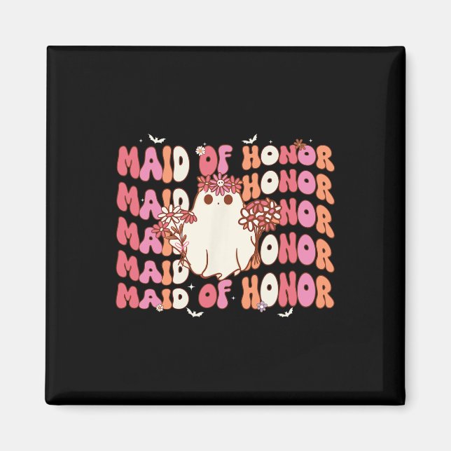 Imán De Honor Ghost Halloween Spooky Bachelorette (Frente)