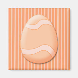 Imán de Huevo de Pascua (Naranja)