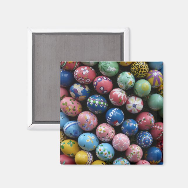 Imán de Huevo de Pascua pintado a mano (Anverso/Reverso)