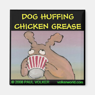 Imán de HUFFING de PERRO $3.00