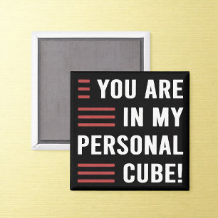 Imán de humor de oficina divertido cubo personal