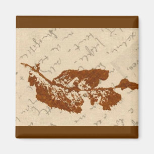 Imán de impresión de la naturaleza de la hoja