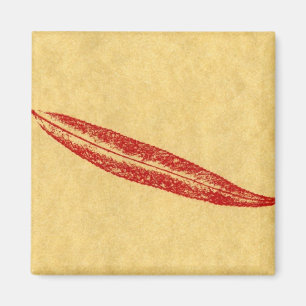 Imán de impresión de la naturaleza de la hoja