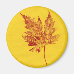 Imán de impresión de la naturaleza de la hoja