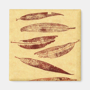 Imán de impresión de la naturaleza de la hoja