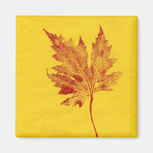 Imán de impresión de la naturaleza de la hoja