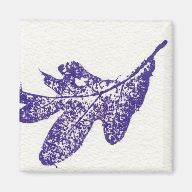 Imán de impresión de la naturaleza de la hoja (Frente)