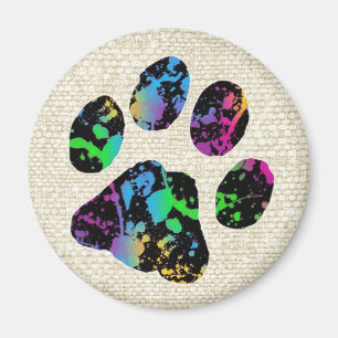 Imán de impresión Paw