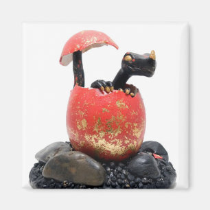 Imán de incubación de dragón negro