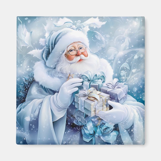 Imán de invierno azul (Frente)