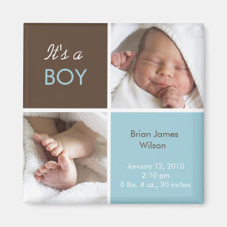 Imán de Invitación Baby Boy