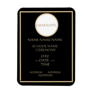 IMÁN DE INVITACIÓN DE GRADUACIÓN INSERTABLE