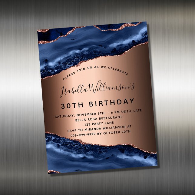 Imán de invitación para el cumpleaños de oro de la (Subido por el creador)
