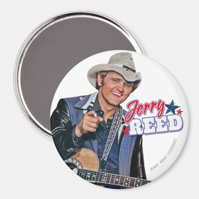 Imán de Jerry Reed (Anverso/Reverso)
