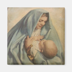 Imán de Jesús del Virgen María y del bebé