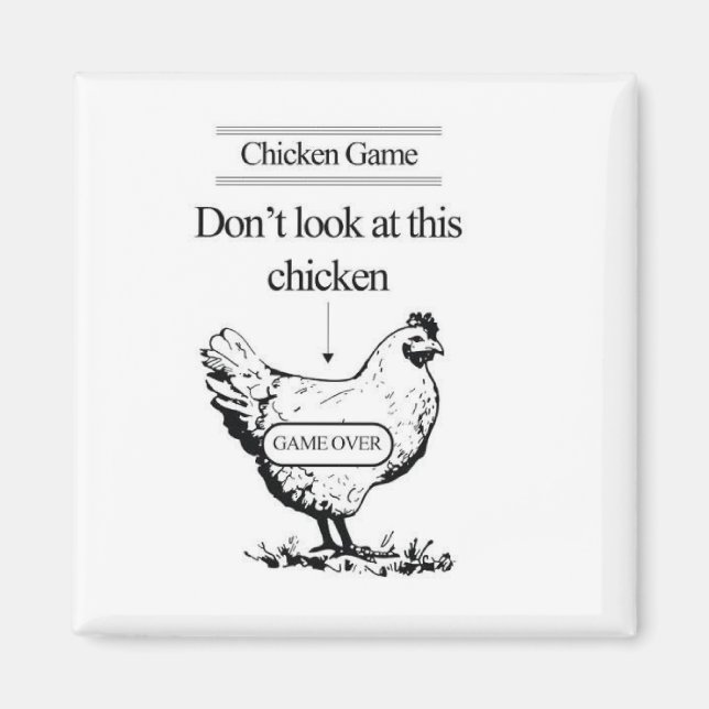 imán de juego de pollo (Frente)
