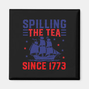 Imán De Julio Derramando El Té Desde 1773