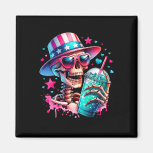 Imán De Julio Skeleton Retro Trendy Mom Skull Mama Life