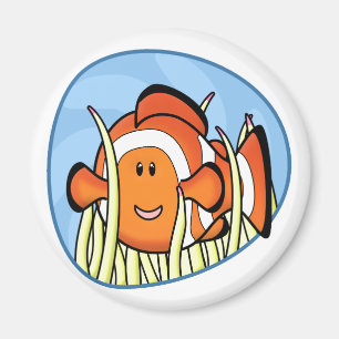 Imán de Kawaii Clownfish