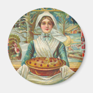 Imán de la acción de gracias del vintage