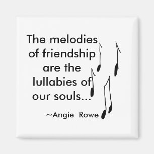 Imán de la amistad con cita