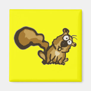 Imán de la ardilla del dibujo animado