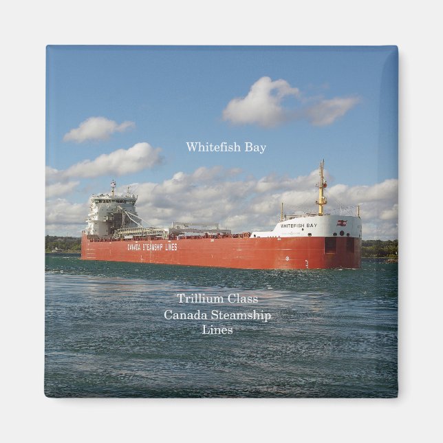 imán de la bahía de Whitefish (Frente)