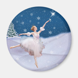 Imán de la bailarina de la reina de la nieve