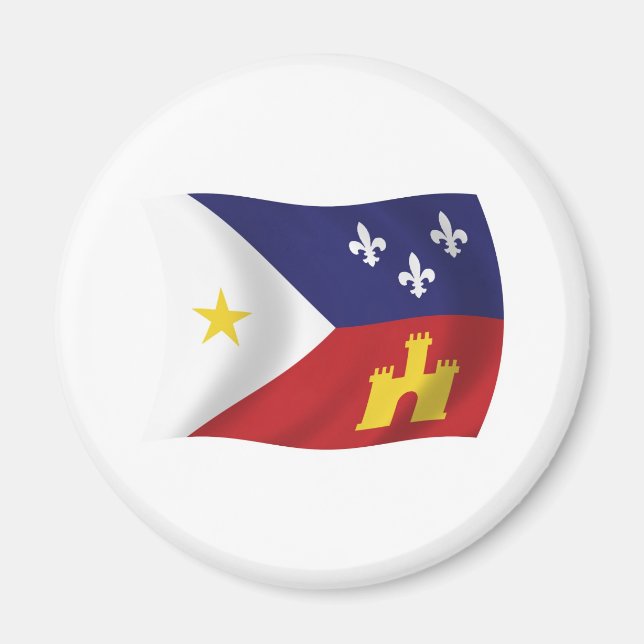 Imán de la bandera de Acadiana (Frente)