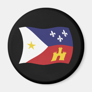 Imán de la bandera de Acadiana