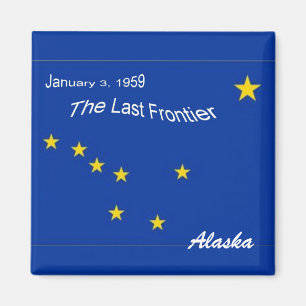 Imán de la bandera de Alaska