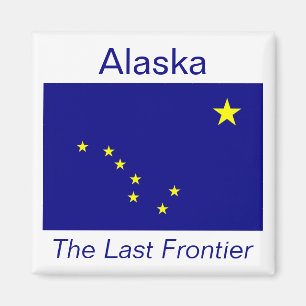 Imán de la bandera de Alaska