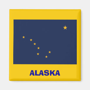 Imán de la bandera de Alaska*/Alaska Sjunker