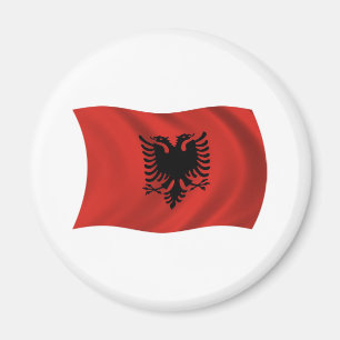Imán de la bandera de Albania