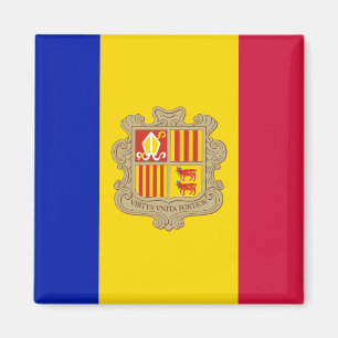 Imán de la bandera de Andorra