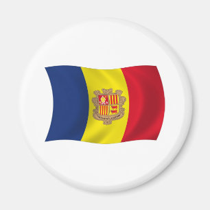 Imán de la bandera de Andorra