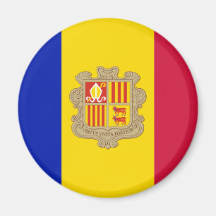 Imán de la bandera de Andorra